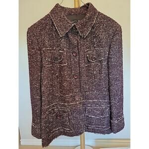 Lafayette 148 New York Alpaca Jacket Blazer Women's 10